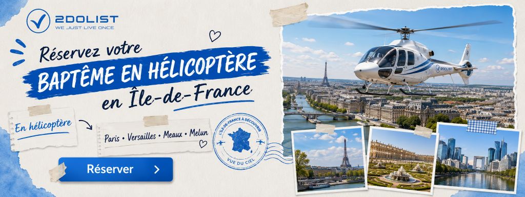 Réservez un bapteme en  helicoptere en Ile de France
