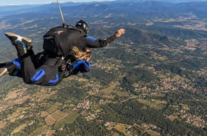 Saut parachute dans le Var