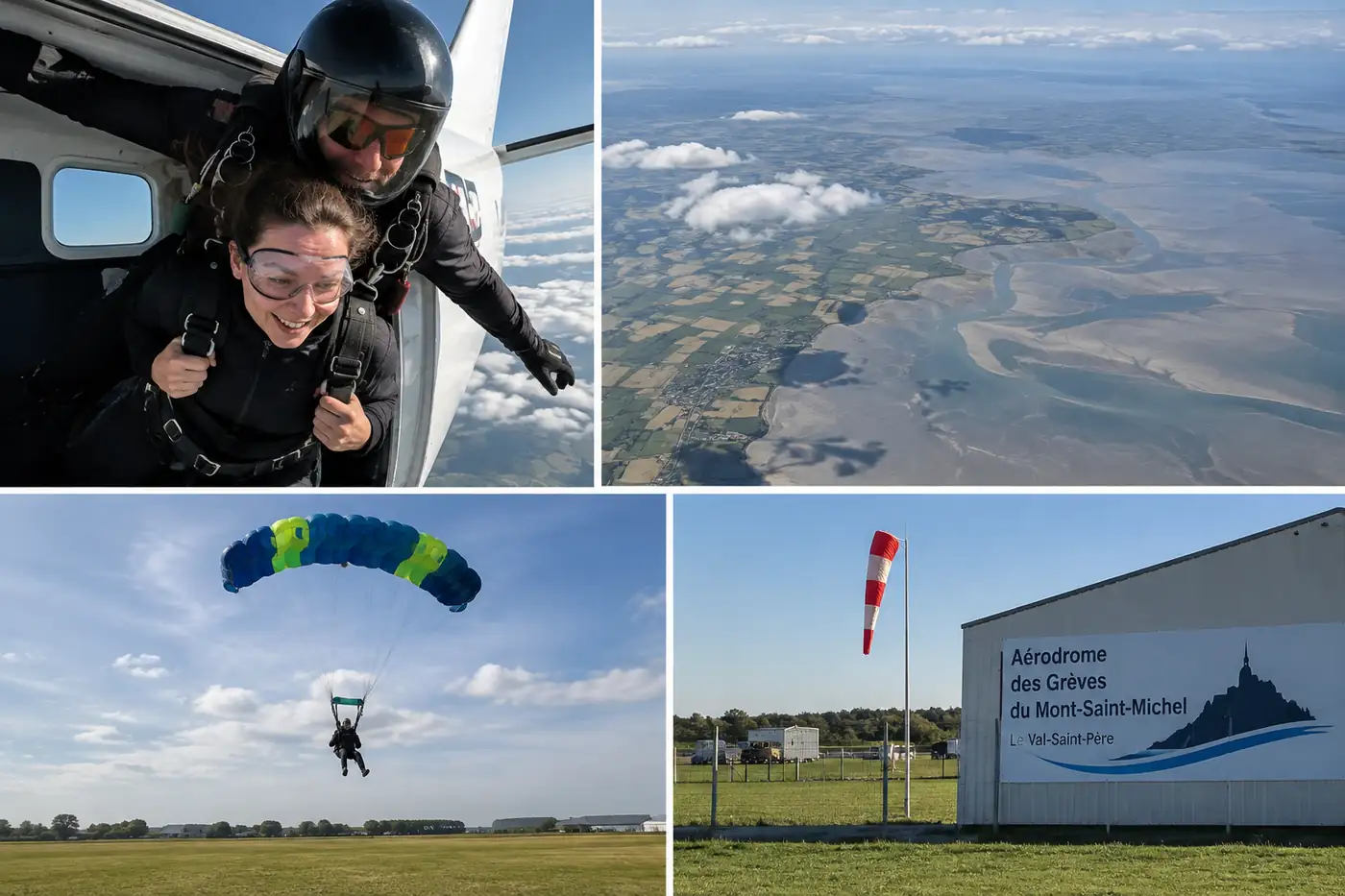 saut en parachute au Val st Père