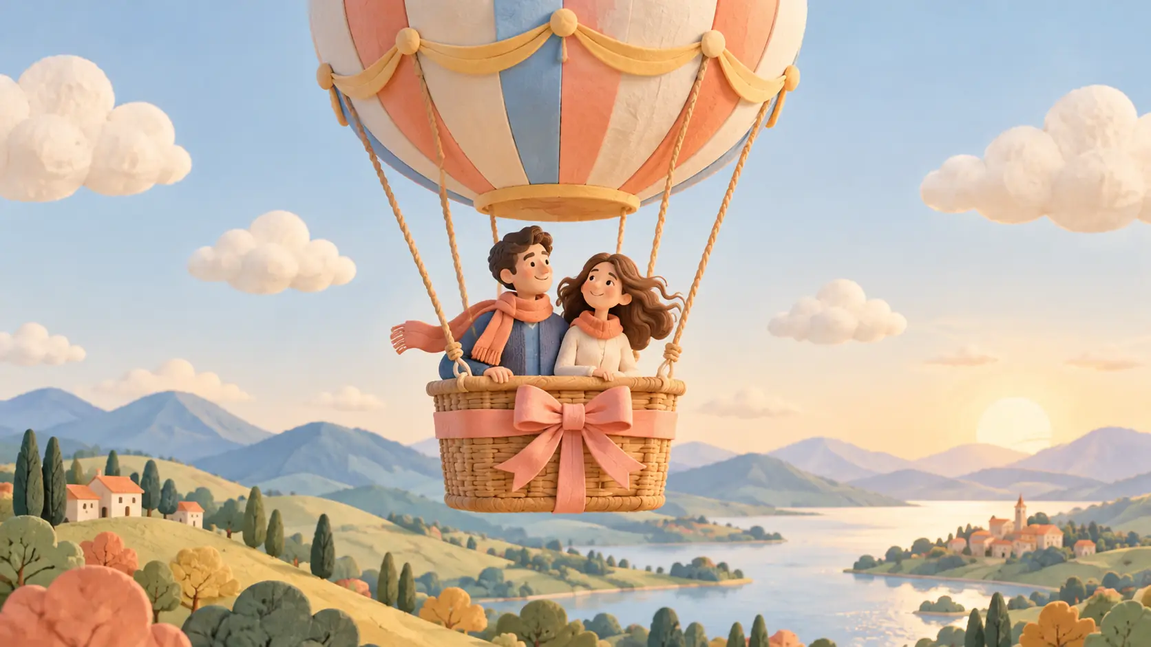 cadeau vol montgolfiere en couple