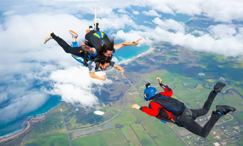Saut parachute tandem avec cameraman