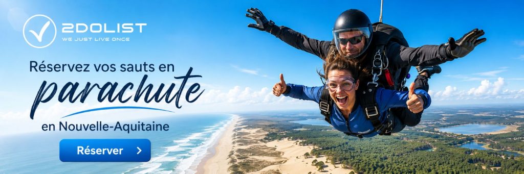 Réserver un saut en parachute en nouvelle aquitaine