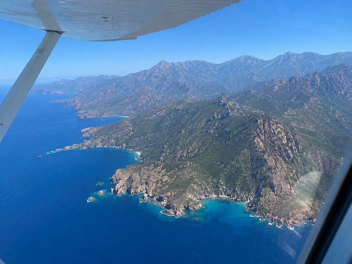 Vol en avion en Corse
